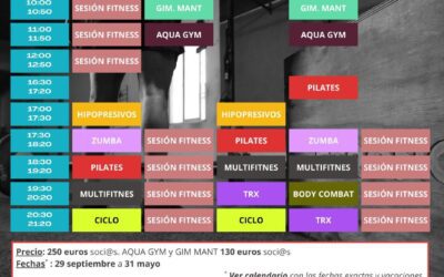Parrilla Deportiva Lodosa Invierno 2025-2026 | Horarios y Actividades